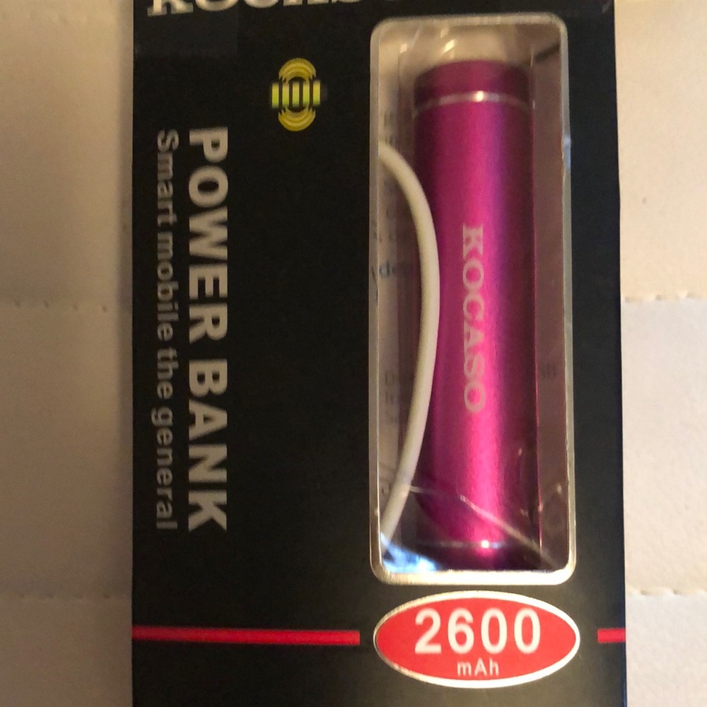 Pink Power Bank 2600mAh